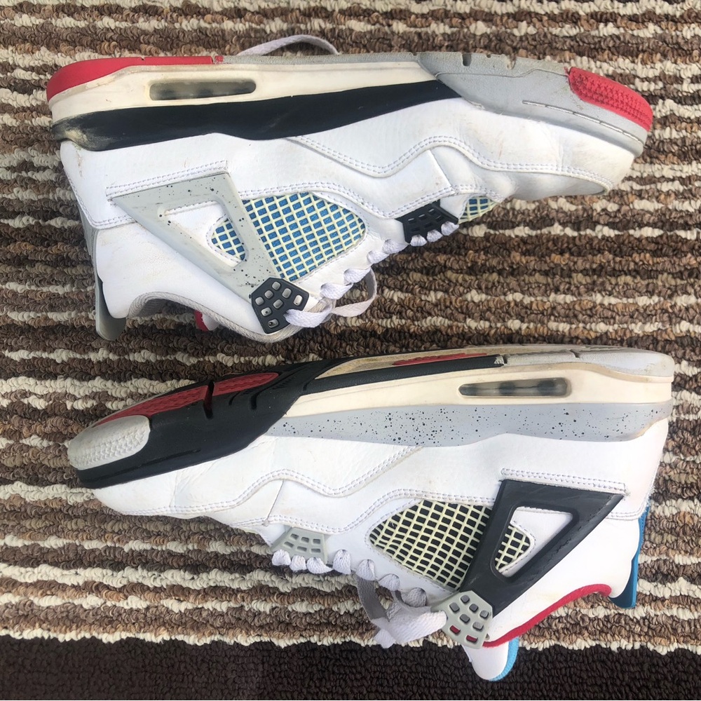 Jordan Red and White Sneakers